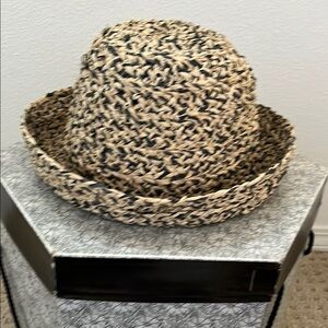 Tan and Gray Casual Bucket Hat